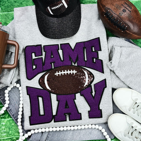 Game Day sequin iron on