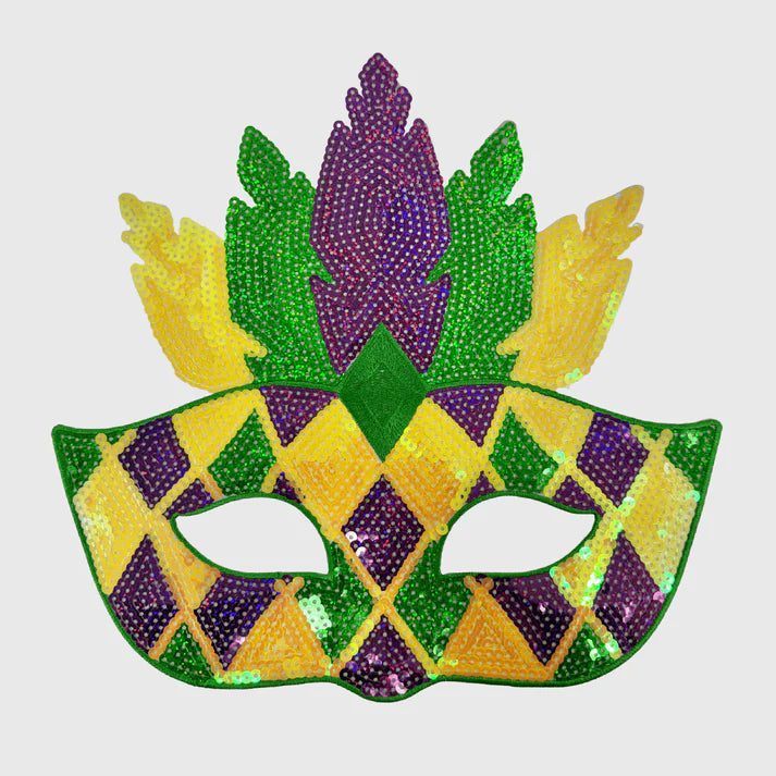 Mardi Gras Sequin Iron On Patches